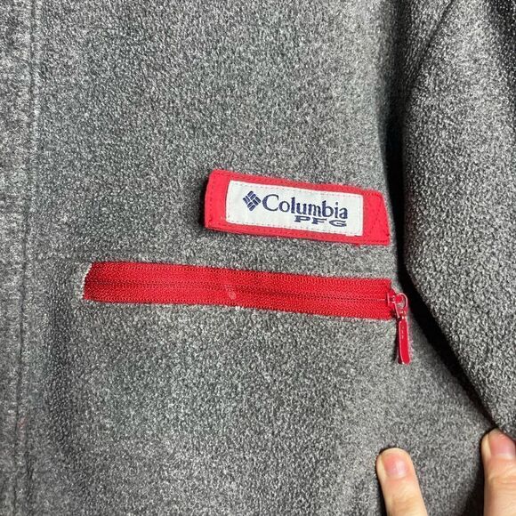 Cleveland guardians Columbia PFG fleece sweater men’s size small gray - Picture 3 of 9